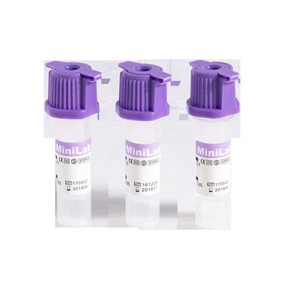 K2EDTA মেডিকেল মাইক্রো ব্লাড কালেকশন টিউব 8x45mm 0.25 0.5ml