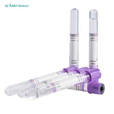 নিষ্পত্তিযোগ্য রক্ত ​​সংগ্রহ EDTA K3 টিউব 3-5ml CE অনুমোদিত