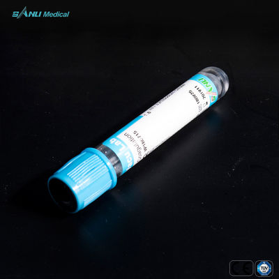 জমাট পরীক্ষা 3.2% সোডিয়াম সাইট্রেট সংযোজন সহ নীল টপ গ্লাস টিউব