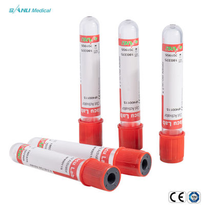 রেড টপ 3ml গ্লাস ব্লাড কালেকশন টিউব ভ্যাকুয়াম ক্লট অ্যাক্টিভেটর টিউব