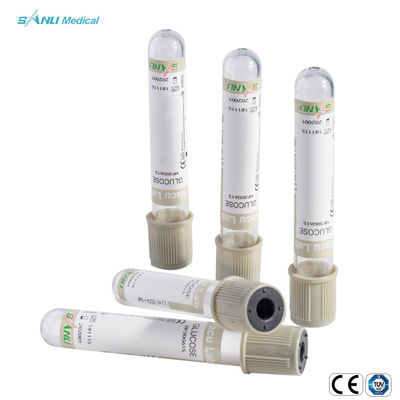 ভ্যাকুয়াম 6ml গ্রে টপ ব্লাড কালেকশন টিউব গ্লাস গ্লুকোজ ব্লাড টিউব