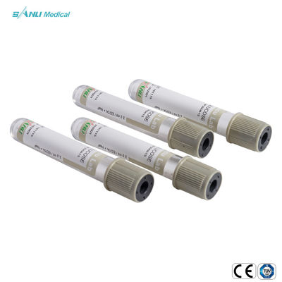 ভ্যাকুয়াম 6ml গ্রে টপ ব্লাড কালেকশন টিউব গ্লাস গ্লুকোজ ব্লাড টিউব
