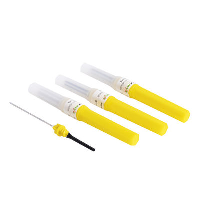 একক ব্যবহারের জন্য 20G রক্ত ​​সংগ্রহের সূঁচ 0.9x19mm হলুদ রঙ