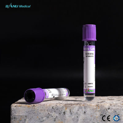 ভ্যাকুয়াম ব্লাড কালেকশন K2 EDTA টিউব 13x100mm