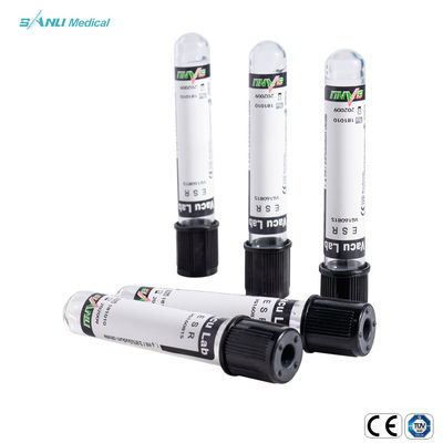 0.129mol/L সোডিয়াম সাইট্রেট সহ 13x75mm ভ্যাকুয়াম ব্লাড কালেকশন টিউব ESR