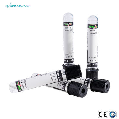 0.129mol/L সোডিয়াম সাইট্রেট সহ 13x75mm ভ্যাকুয়াম ব্লাড কালেকশন টিউব ESR