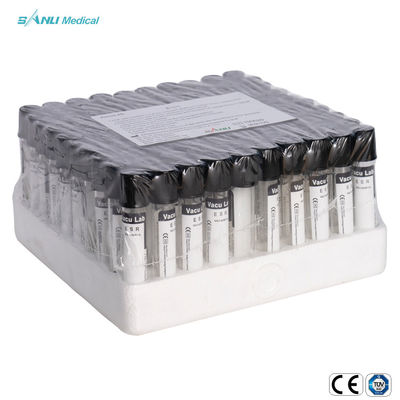 0.129mol/L সোডিয়াম সাইট্রেট সহ 13x75mm ভ্যাকুয়াম ব্লাড কালেকশন টিউব ESR