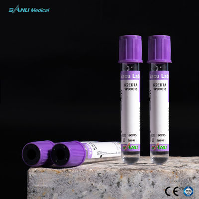 4ml গ্লাস ব্লাড কালেকশন টিউব ল্যাভেন্ডার ক্যাপ K2 EDTA টিউব