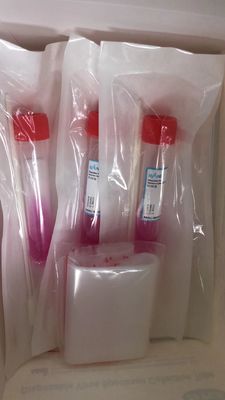 RNAse ফ্রি ভাইরাল ট্রান্সপোর্ট মিডিয়াম 3ml ভাইরাল ট্রান্সপোর্ট টিউব সোয়াব সহ