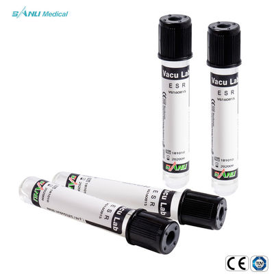 IVD ভ্যাকুয়াম সিরাম ESR ব্লাড টেস্ট টিউব 13x75mm 1.28ml ISO13485