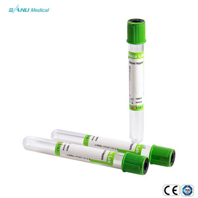 লিথিয়াম হেপারিন জেল 2ml ভ্যাকুয়াম ব্লাড কালেকশন টিউব ISO13485 নিরাপত্তা বন্ধের সাথে