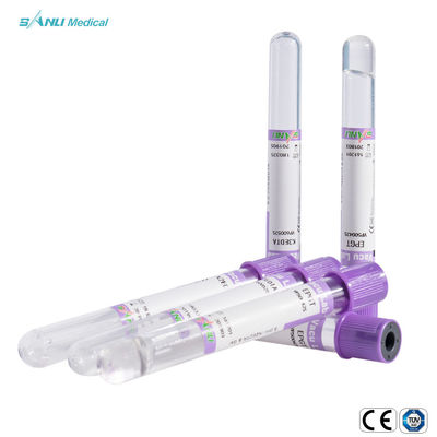ভ্যাকুয়াম ব্লাড কালেকশন টিউব EDTA 8ml 10ml PET উপাদান