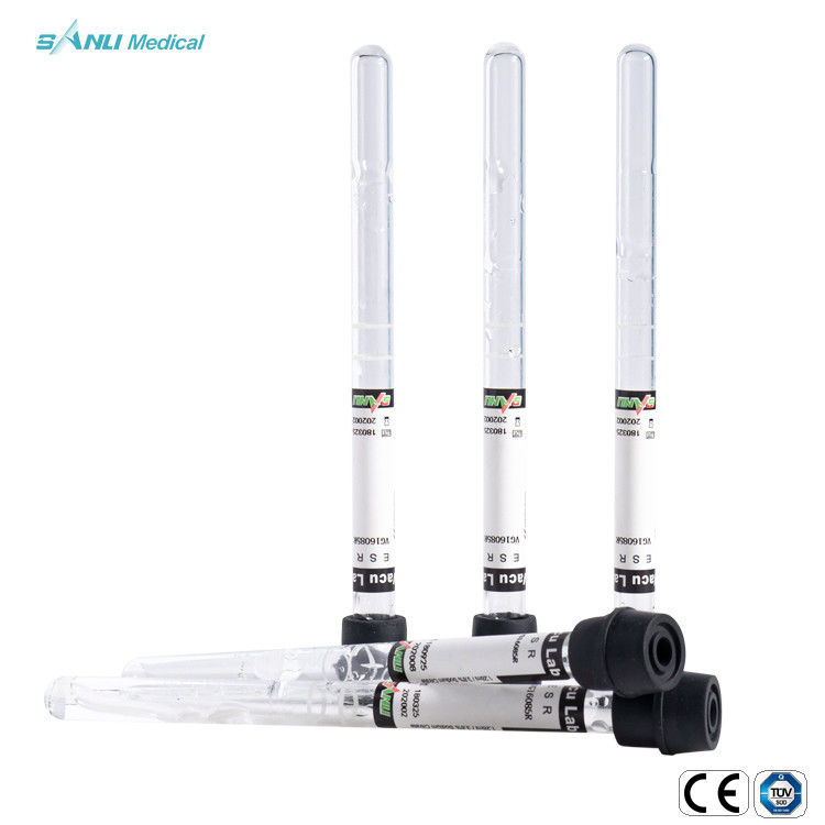 CE 3.8% সোডিয়াম সাইট্রেট ESR রক্ত ​​সংগ্রহ টিউব 1.6ml ভ্যাকুয়াম গ্লাস নিষ্পত্তিযোগ্য